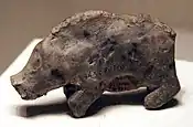 Neolithic pottery pig, Hemudu culture, Zhejiang, China