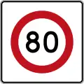 (R1-8.1) 80&nbsp;km/h speed limit
