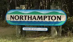 Northampton sign on CR 51.