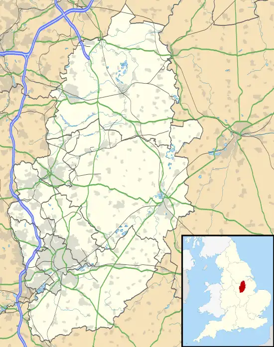 Ruddington is located in Nottinghamshire