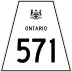 Highway 571 marker