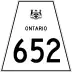 Highway 652 marker