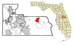 Location in Orange County and the state of Florida