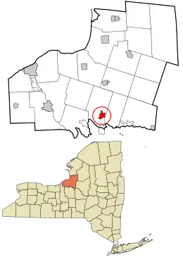 Location in Oswego County and the state of New York.