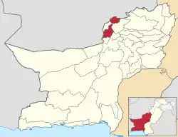 Map of with Kila Abdullah District District highlighted