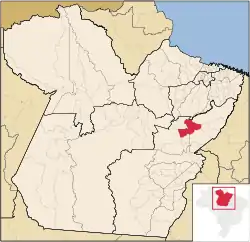 Location in Pará state
