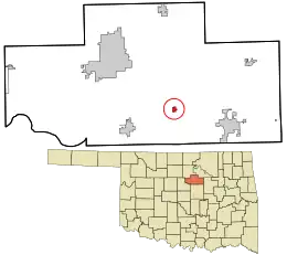 Location within Payne County and Oklahoma
