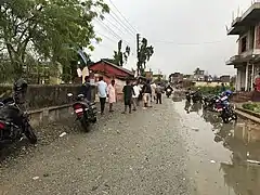 People outside the polling booth