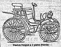 Peugeot Type 5 Phaeton petrol, Louis Rigoulot finished 11thLe Petit Journal – Contest for Horseless Carriages, Paris-Rouen.Le Petit Journal Sunday 22 July 1894