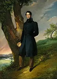 Portrait Eines Mannes mit Meerschaumpfeife (lit. 'Portrait of a Man with a Meerschaum Pipe'), 1828