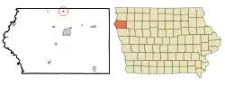 Location of Struble, Iowa