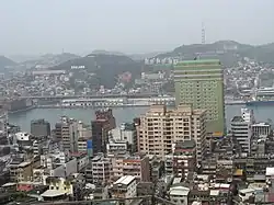 View of the Port of Keelung from Zhongzheng District
