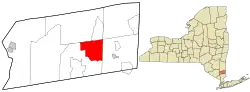 Location in Putnam County and the state of New York.