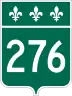 Route 276 marker