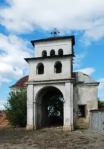 Former bell tower of Saint Andrew Church in Fundeni