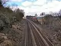 Railway at Clifton, looking north-west from Pepperhill Bridge