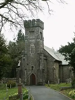 The church is the splendid focal point at Hafod.
