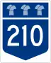 Highway 210 marker