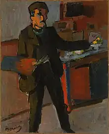 Self-portrait in studio, c. 1903, oil on canvas, 42.2 × 34.6 cm, National Gallery of Australia