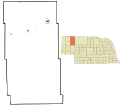 Location within Sheridan County and Nebraska