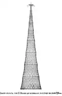 Shukhov Tower Project of 350 metres, 1919