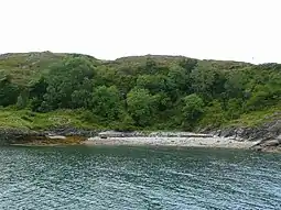 The eastern shore opposite Achadun Castle