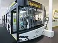 Solaris Urbino 12 electric at the IAA 2016, with its title of Bus of the Year