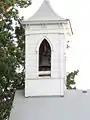 The church's bell and belfry.