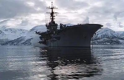 USS Guadalcanal during Exercise Teamwork in 1992.