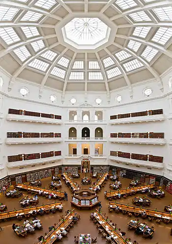 Image 75The State Library of Victoria's La Trobe Reading Room, Melbourne, Australia (from Portal:Architecture/Academia images)