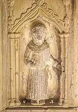 Statue of St Francis, claimed to cure toothache