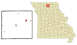 Location of Green City, Missouri