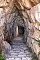 Staircase leading to the lower levels of the underground cistern of Mycenae, Argolis,13th cent. B.C.