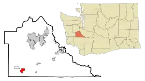 Location of Grand Mound, Washington
