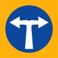 Ρ-50Turn left or right ahead