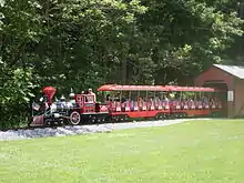 The Civil War Train Ride at Land of Make Believe amusement park, Hope Township, New Jersey, United States
