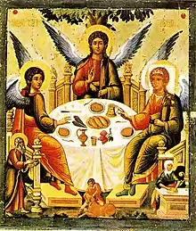 Russian icon of Holy Trinity