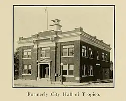 "Tropico City Hall" building, photographed c. 1922 (History of Glendale and vicinity via Library of Congress Digital)