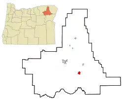 Location in Oregon