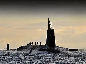 HMS Vanguard, a Vanguard-class ballistic missile submarine
