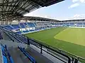 View on main stand of the stadium
