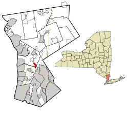 Location of Valhalla, New York