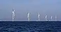 Wind turbines D1 to D6