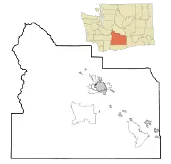 Donald, Washington is located in Yakima County