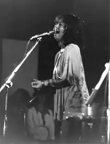 Elliman on tour with Eric Clapton, San Bernardino, California, August 15, 1975
